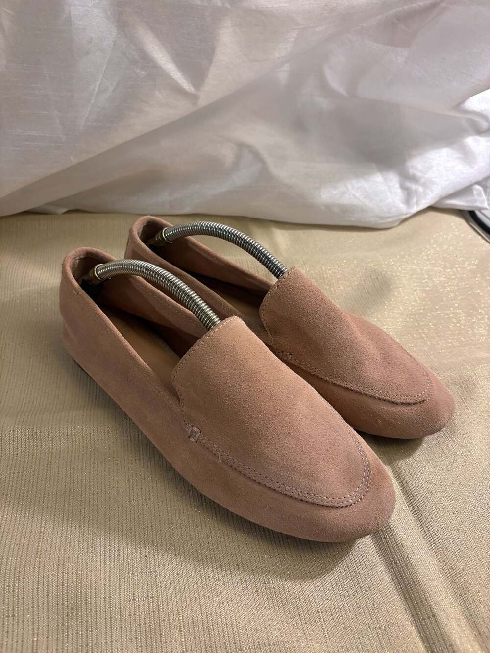 A New Day Suede Loafers Size 9 Pink Slip On Flats